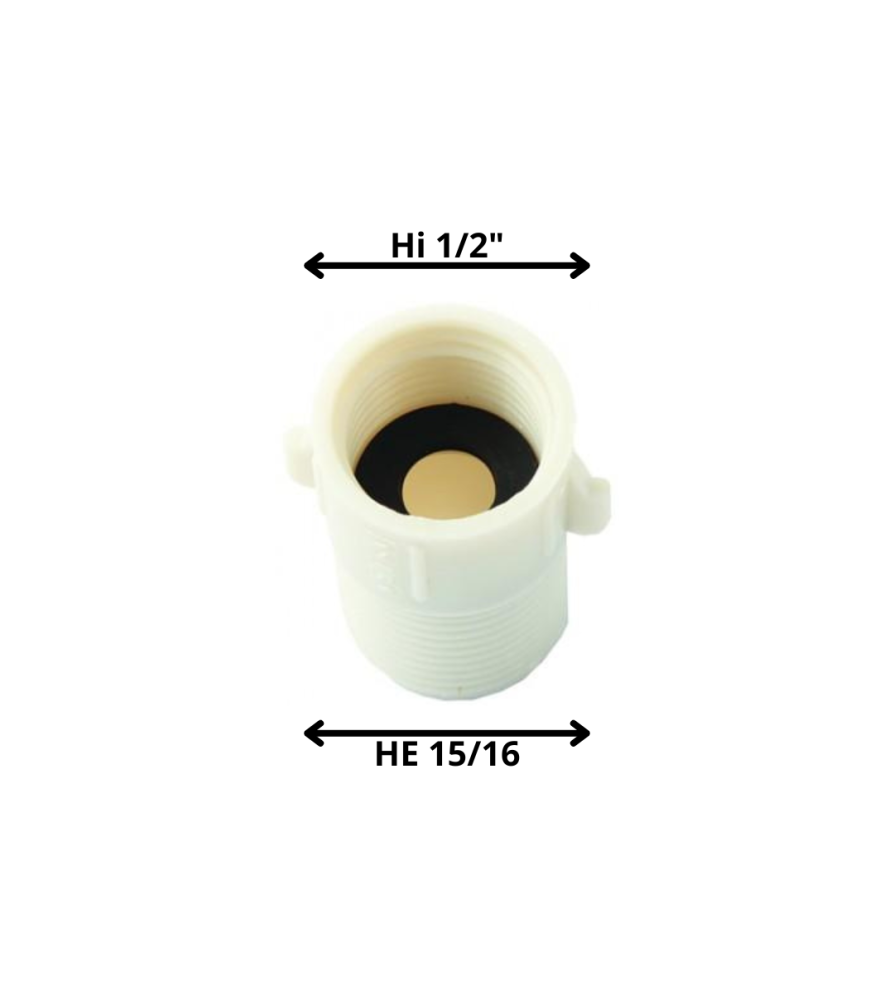 Adaptador Plastico 1/2 Hi X 15/16 He