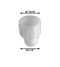 Adaptador Plastico 15/16 Hi...