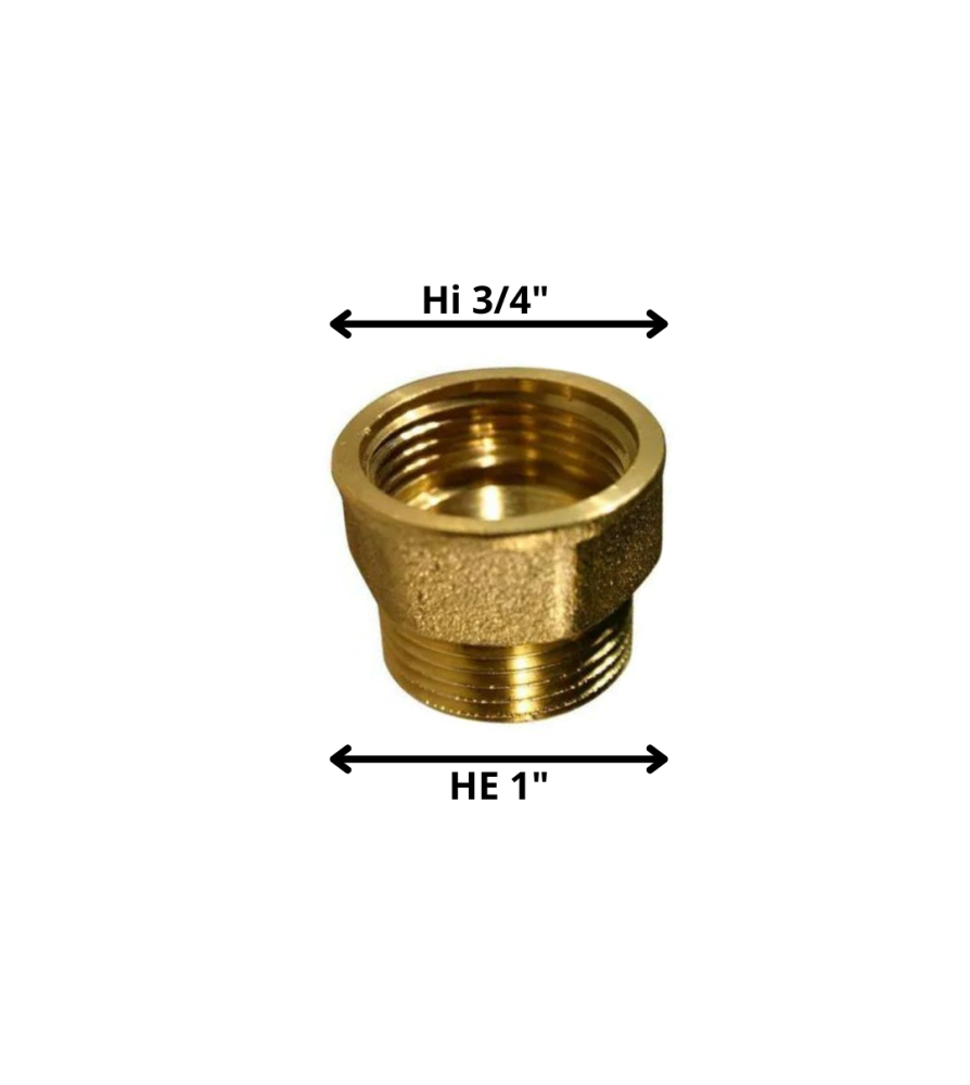 Bushing Bronce He Hi 1x3/4"