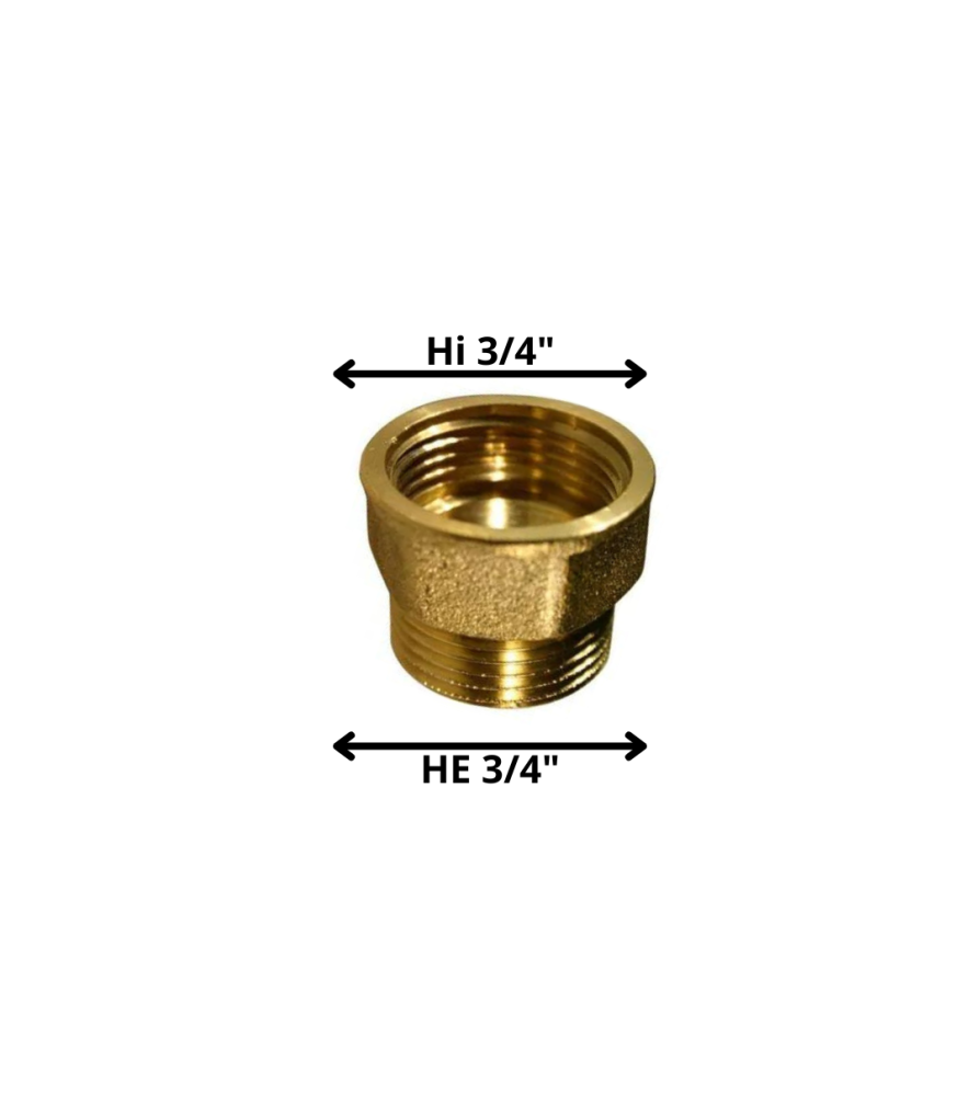Bushing Bronce He Hi 3/4x3/4"