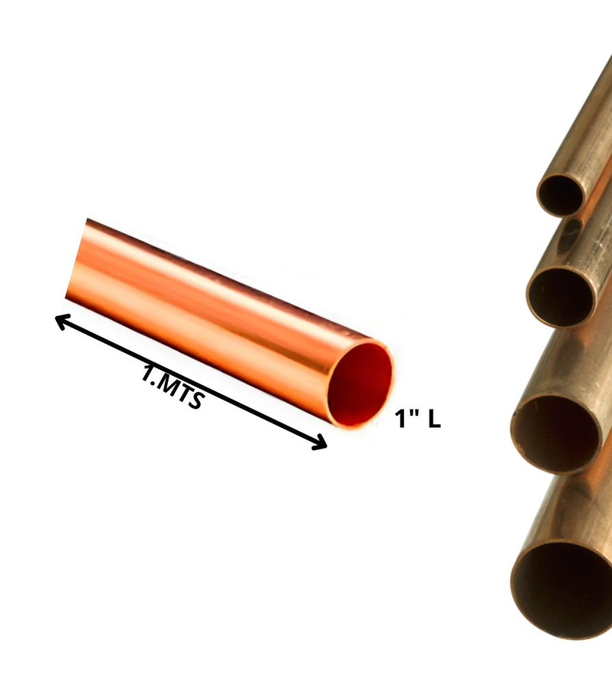 Caneria Cobre Recta Tipo L 1" Mt