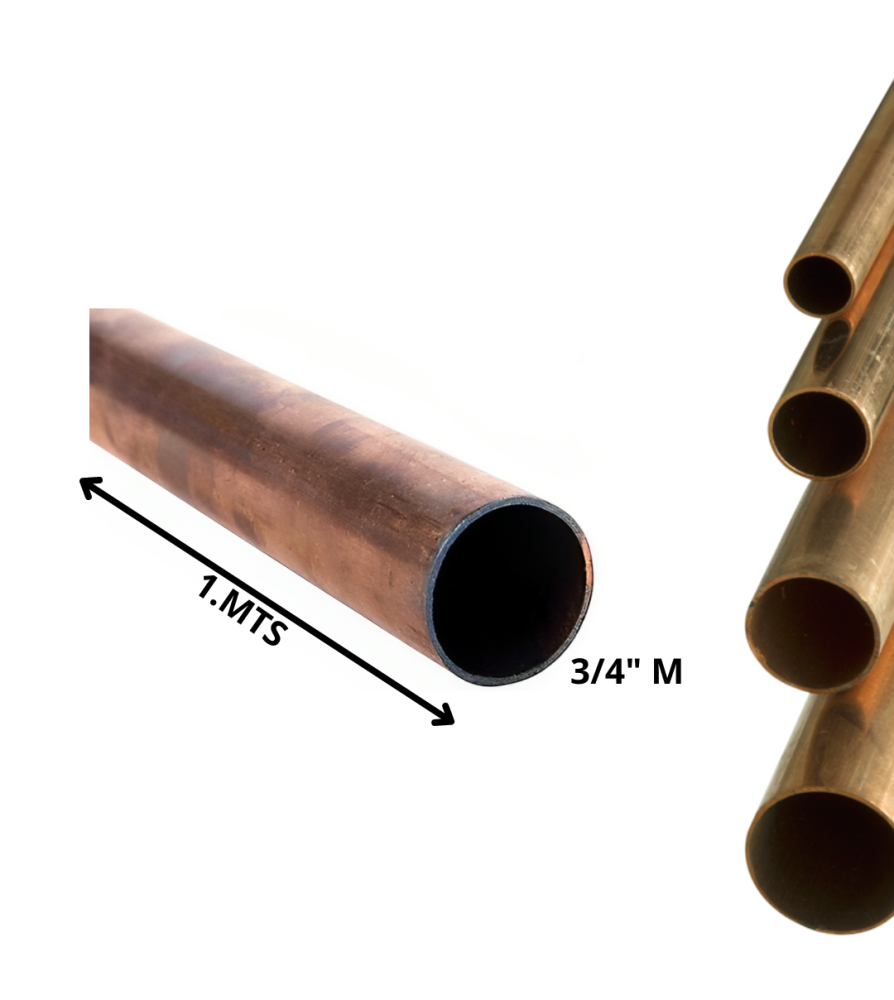 Caneria Cobre Recta Tipo M 3/4" Mt