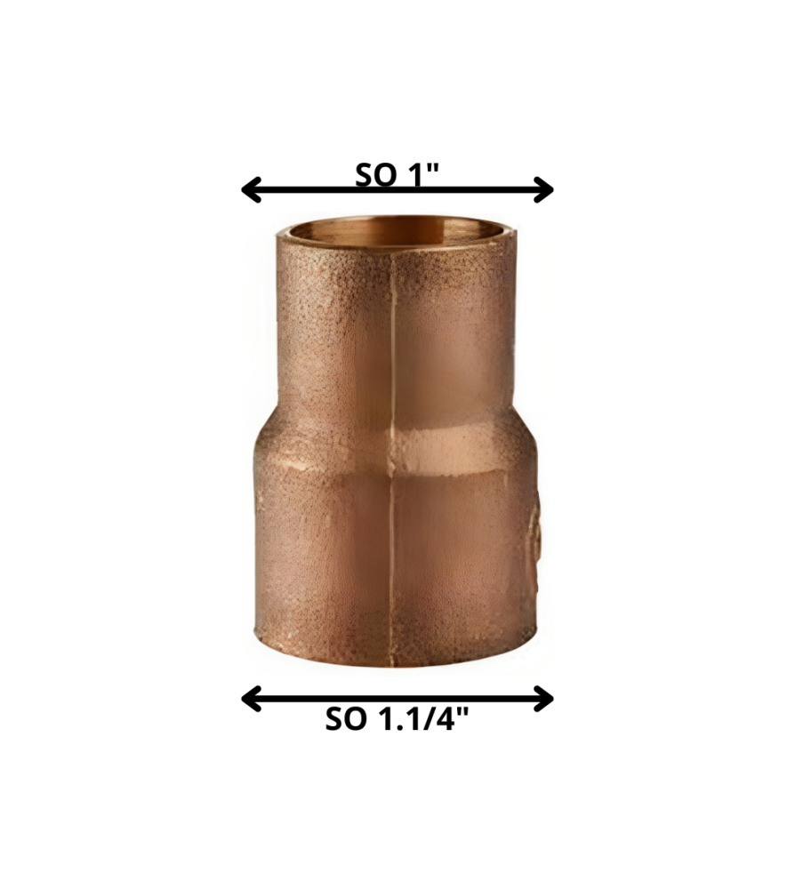 Copla Bronce So So 1 1/4"x 1"