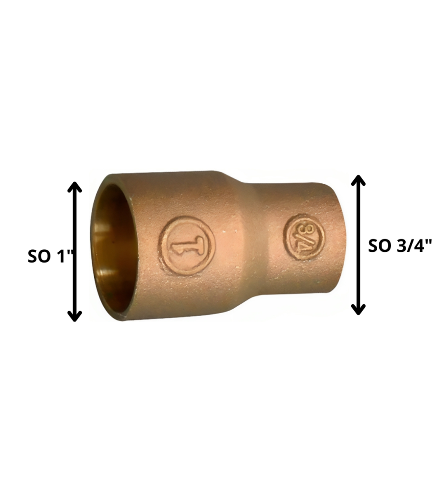 Copla Bronce So So 1 X 3/4"