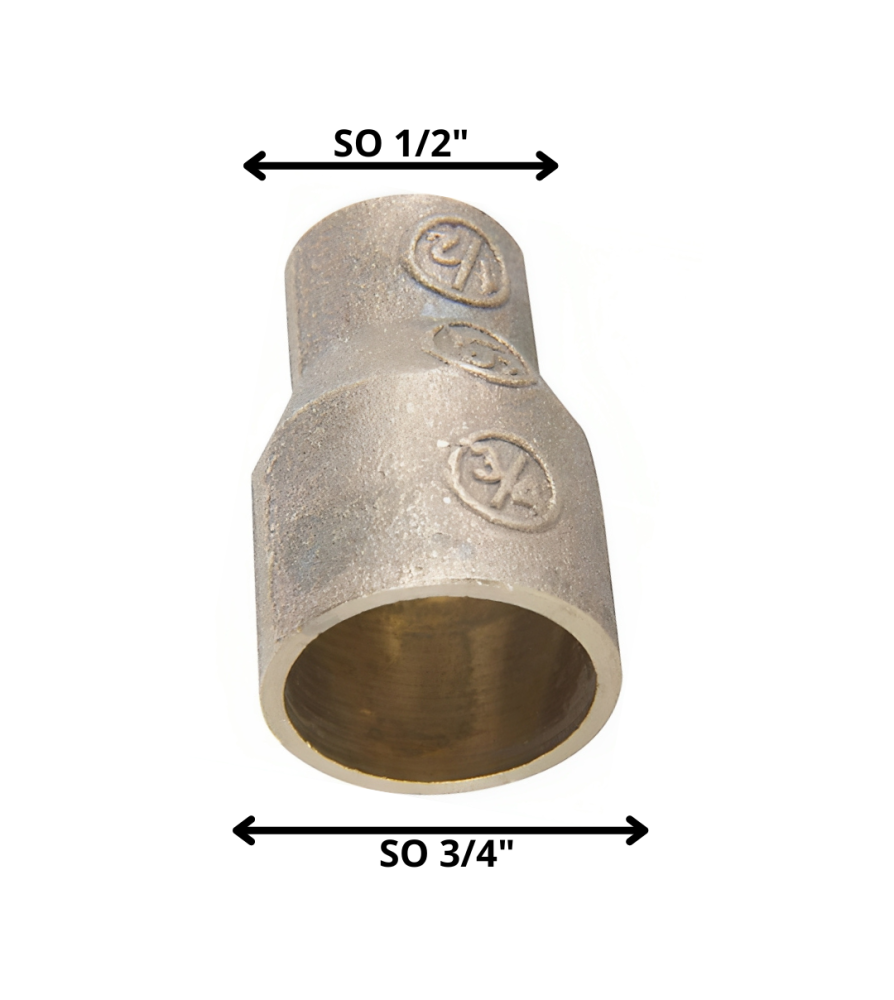 Copla Bronce So So 3/4 X 1/2"
