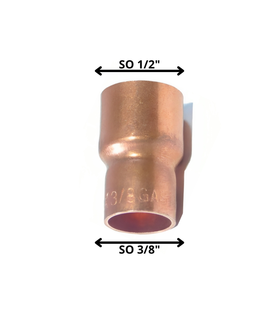 Copla Estampada Cu 1/2 X 3/8