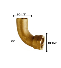 Curva Bronce So Hi 1/2"