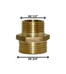 Niple Bronce 1/2" He X 3/4"...