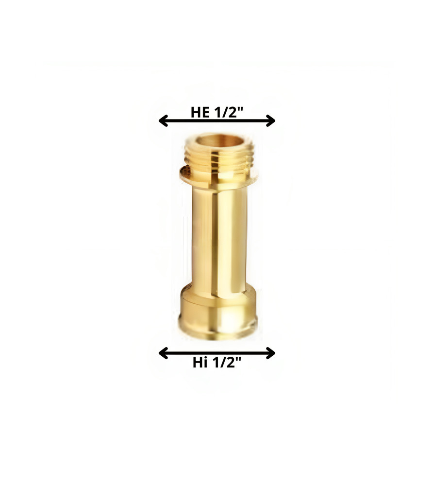 Niple Bronce 1/2" Hi X 1/2" He 50 Mm N1250b