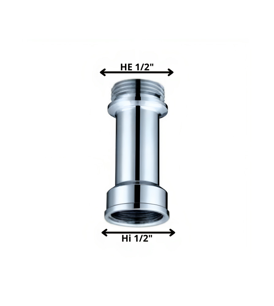 Niple Bronce 1/2" Hi X 1/2" He 50 Mm Crom N1250c