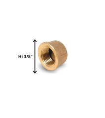 Tapa Gorro Hi 3/8" Bronce