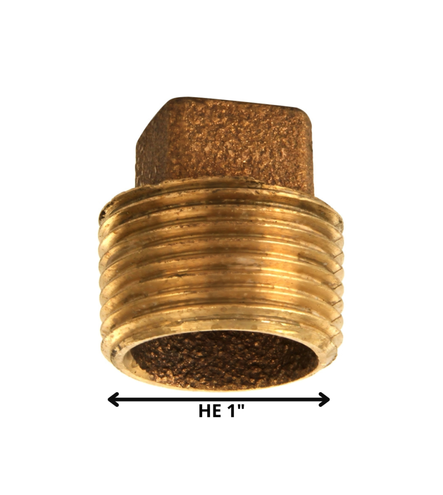 Tapa Tornillo He 1" Bronce