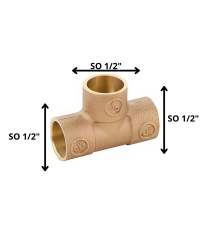 Tee Bronce So So So 1/2"
