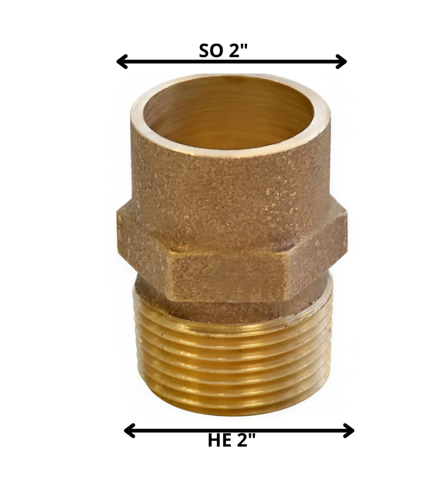 Terminal Bronce So He 2"