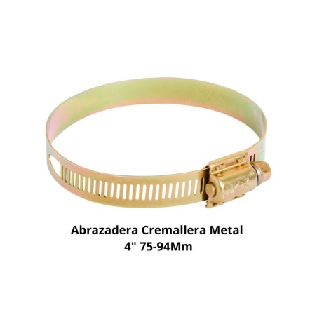 ABRAZADERA CREMALLERA METAL 4" 3B 75-94 MM