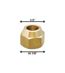 Tuerca Gas 7/8 Hi Salida 1/2"
