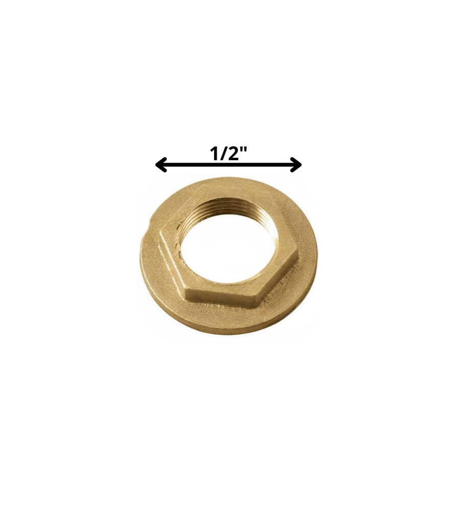 Tuerca Plana 1/2 Bronce