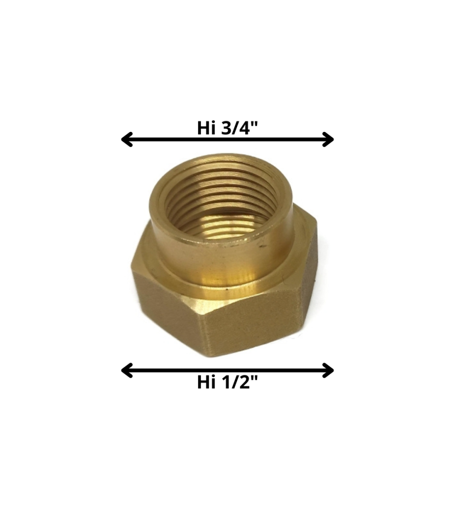 Niple Bronce 1/2" Hi X 3/4" Hi N12341