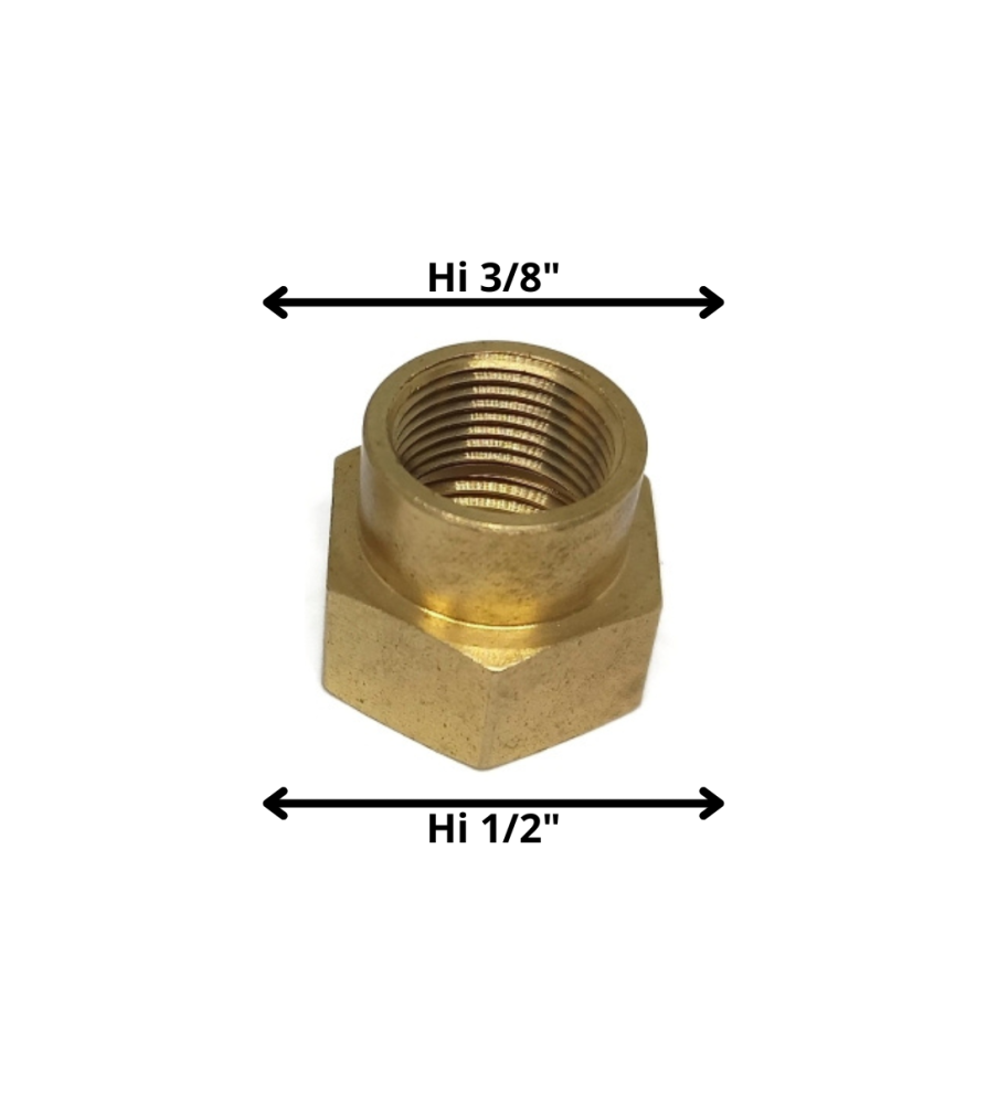 Niple Bronce 1/2" Hi X 3/8" Hi N1238i