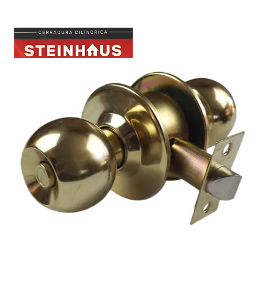 Cerradura Steinhaus Oficina/domitorio Pomo Bronce