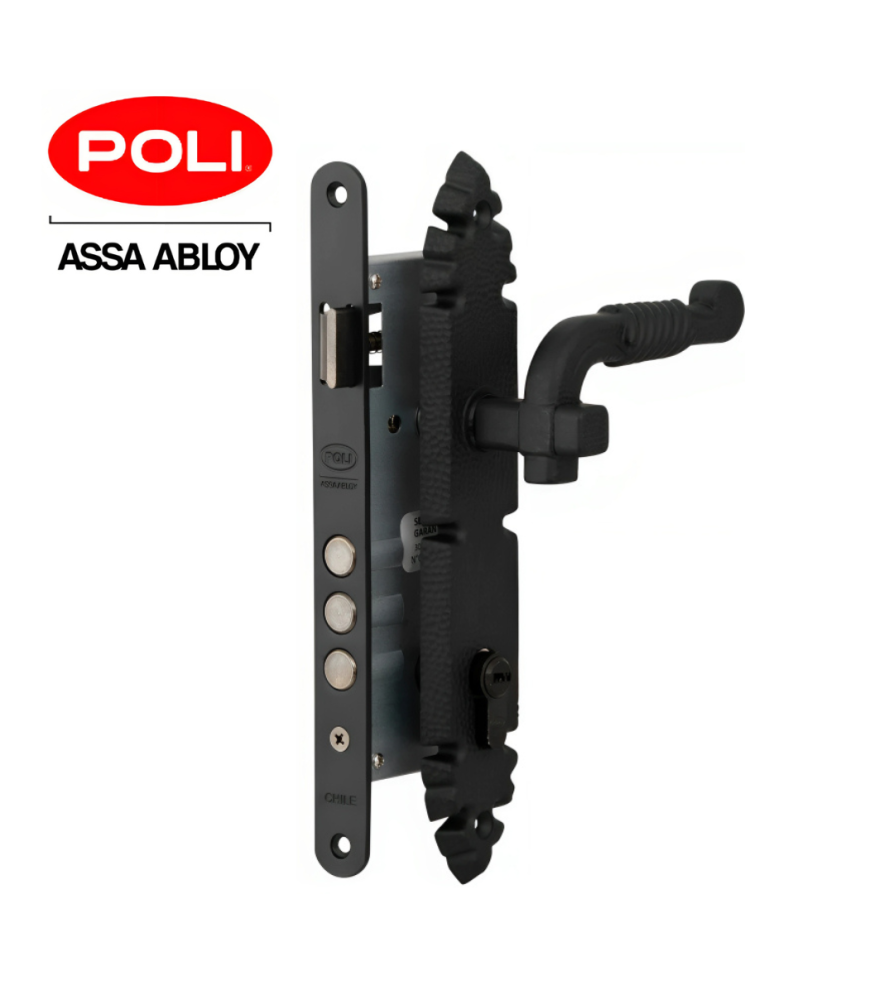 Cerradura Poli Br Rustico Manilla Acceso Cod 10468