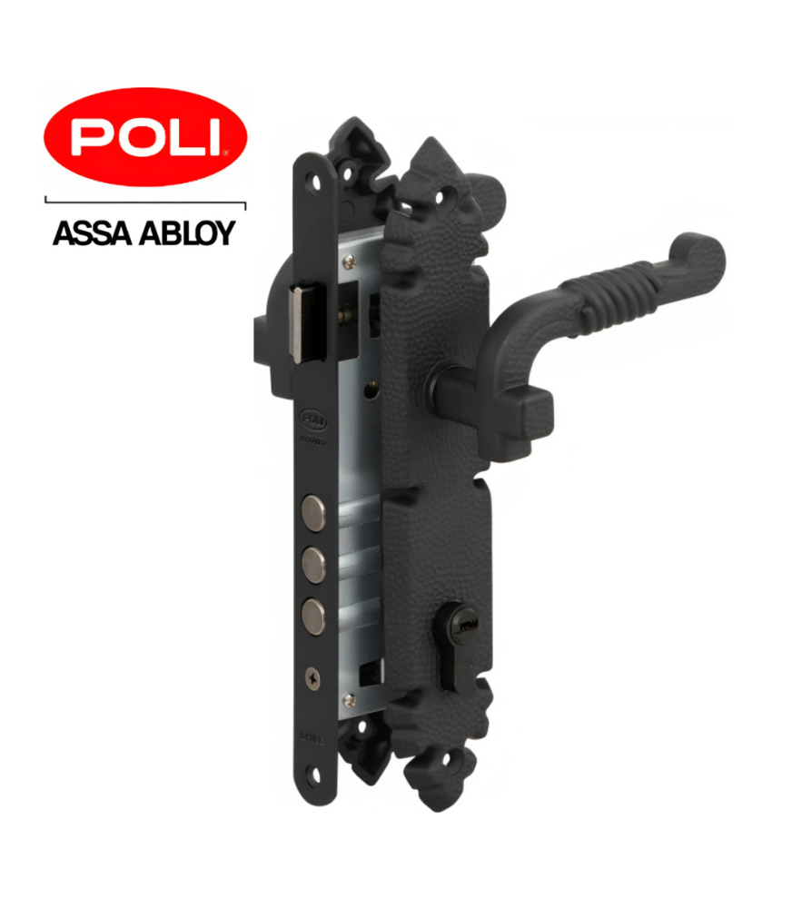 Cerradura Poli Br Rustico Pomo Oficina Cod 105111