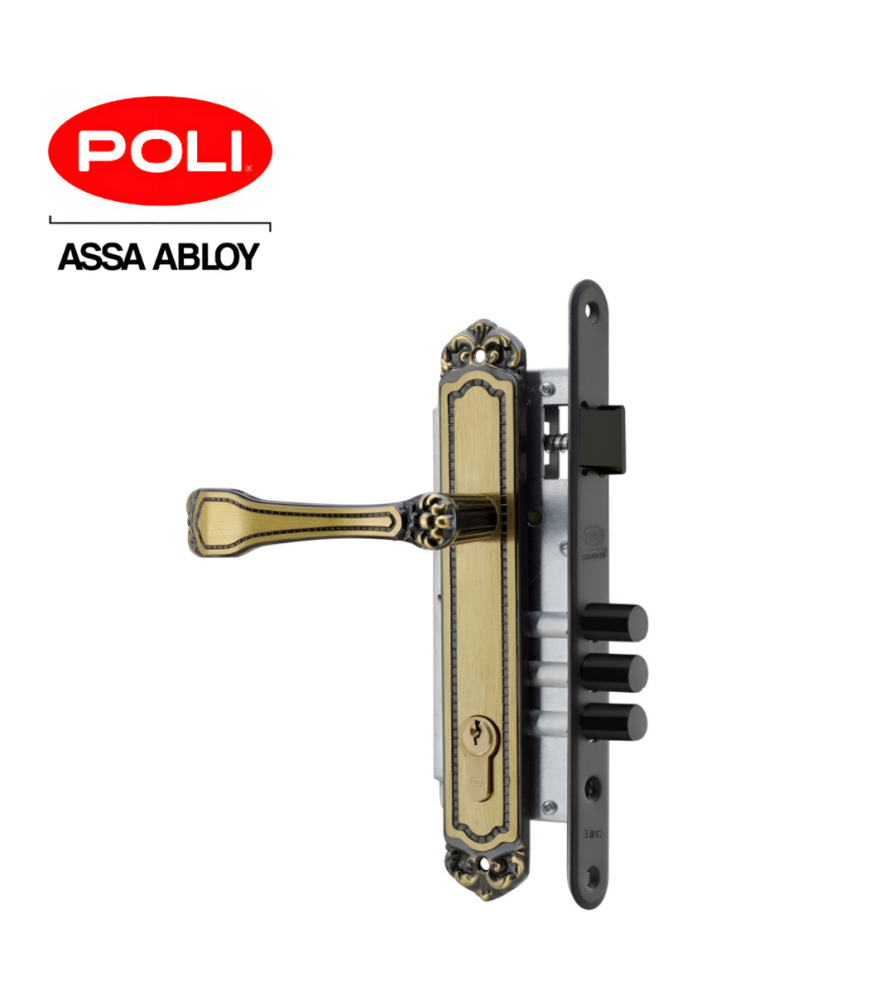 Cerradura Poli Barroca Br Envej Manilla Acceso 103