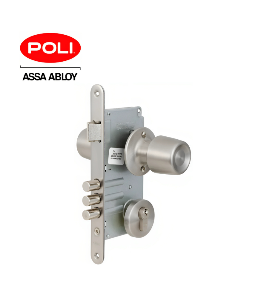 Cerradura Poli Embutida Urbano Oficina B60cod 1053