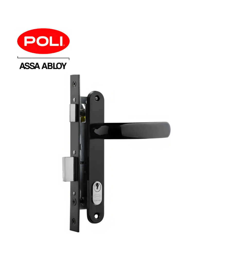 Cerradura Poli Embutida Puerta Aluminio Cod 104741