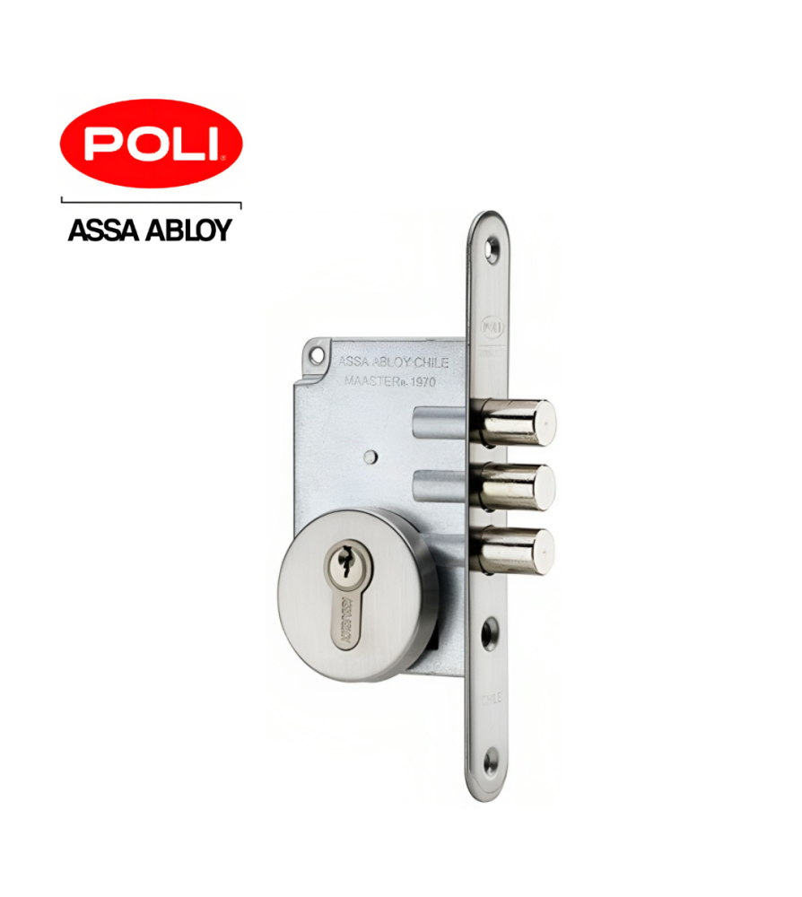 Cerradura Poli Seguridad Cerrojo 1970 Ai Cod 10244