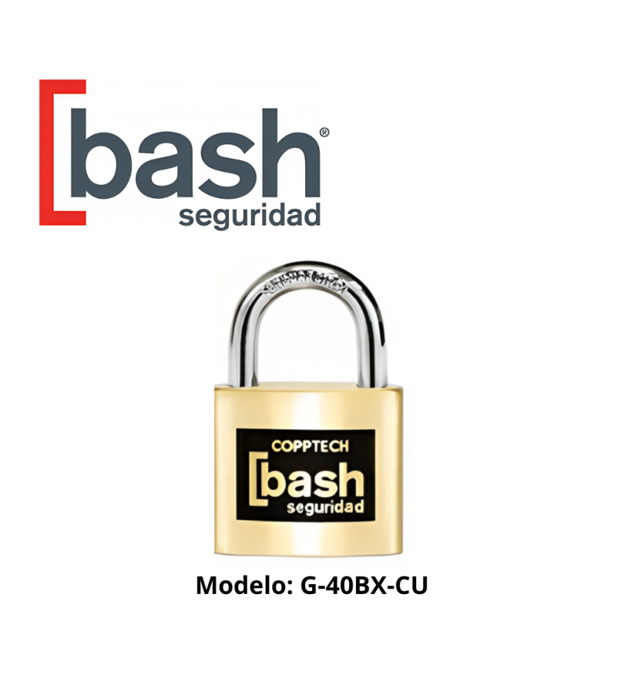 Candado Bash Bronce Forjado 40mm