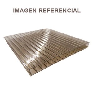 Policarbonato Alveolar 105 X 290 X 06 Mm Bronce - Socodima.cl
