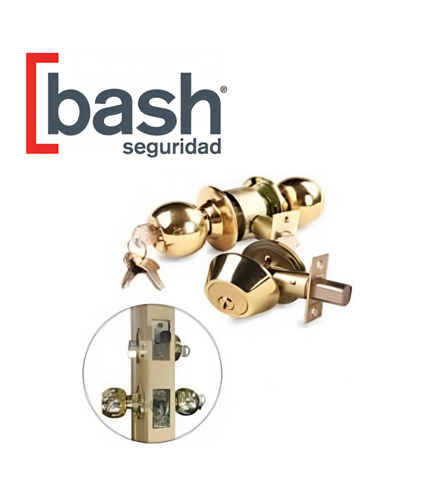 Cerradura Bash Embutida De Acceso + Cerrojo Bron P