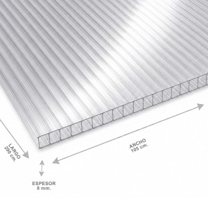 Policarbonato Alveolar 105 X 290 X 08 Mm Transpare - Socodima.cl