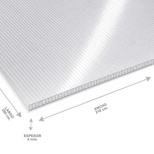 Policarbonato Alveolar 210 X 290 X 04 Mm Transpare - Socodima.cl