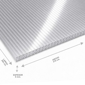 Policarbonato Alveolar 210 X 290 X 06 Mm Transpare - Socodima.cl