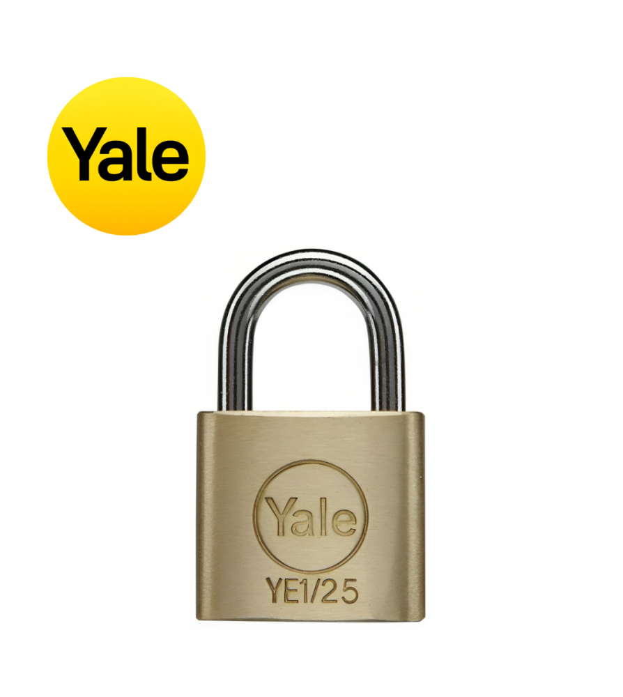 Candado Yale Bronce Endurecido Ye1 25mm 126531