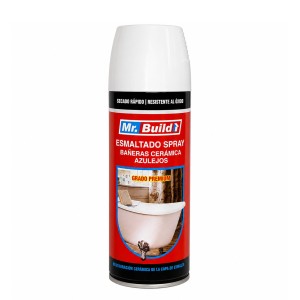 PINTURA SPRAY MR BUILD ESMALTE BAÑERA BLANCO 400ML - Socodima.cl