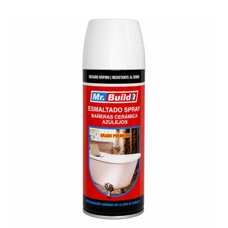 PINTURA SPRAY MR BUILD ESMALTE BAÑERA BLANCO 400ML - Socodima.cl