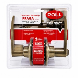 CERRADURA POLI PRAGA 160331 MANILLA BR EN OF-DORMI - Socodima.cl