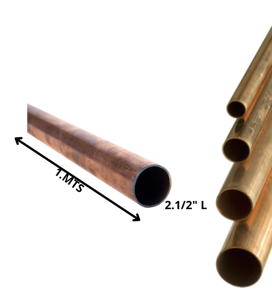 Caneria Cobre Recta Tipo L 2 1/2" Mt