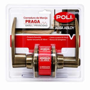 CERRADURA POLI PRAGA 160341 MANILLA BR EN BAÑO - Socodima.cl