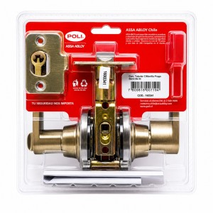 CERRADURA POLI PRAGA 160341 MANILLA BR EN BAÑO - Socodima.cl