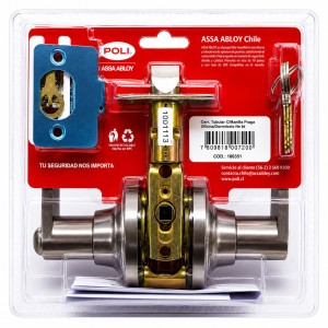 CERRADURA POLI PRAGA 160351 MANILLA INOX OF-DOR - Socodima.cl