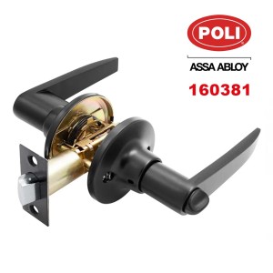 CERRADURA POLI PRAGA 160381 MANILLA NEGR BAÑO - Socodima.cl