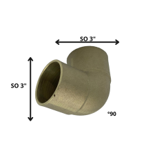 Codo Bronce So So 3"