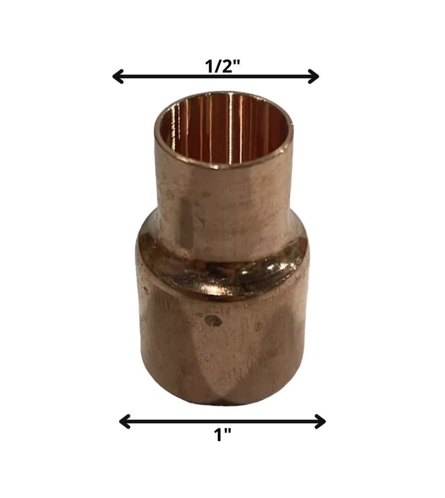 Copla Estampada Cu 1/2 X 1"