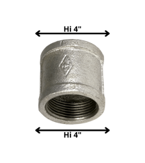 Copla Galvanizada 4"