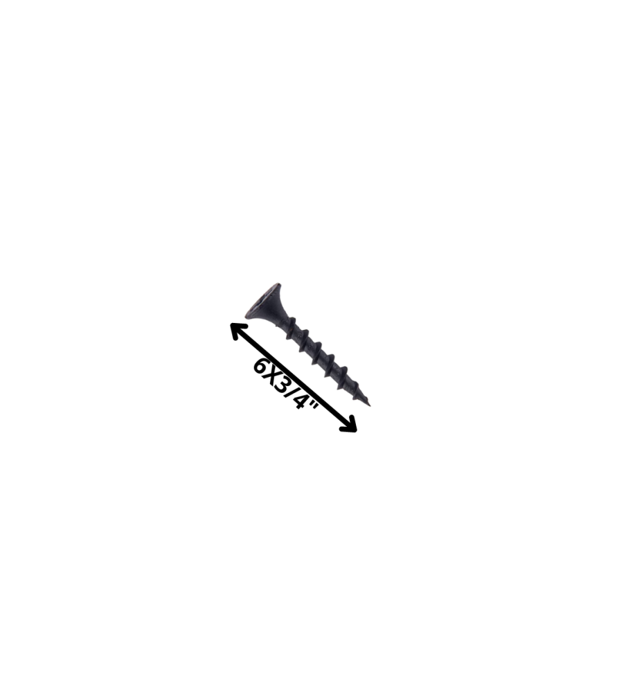 Tornillo Volcanita Trompeta H/ct 3/4 X 6 Negro