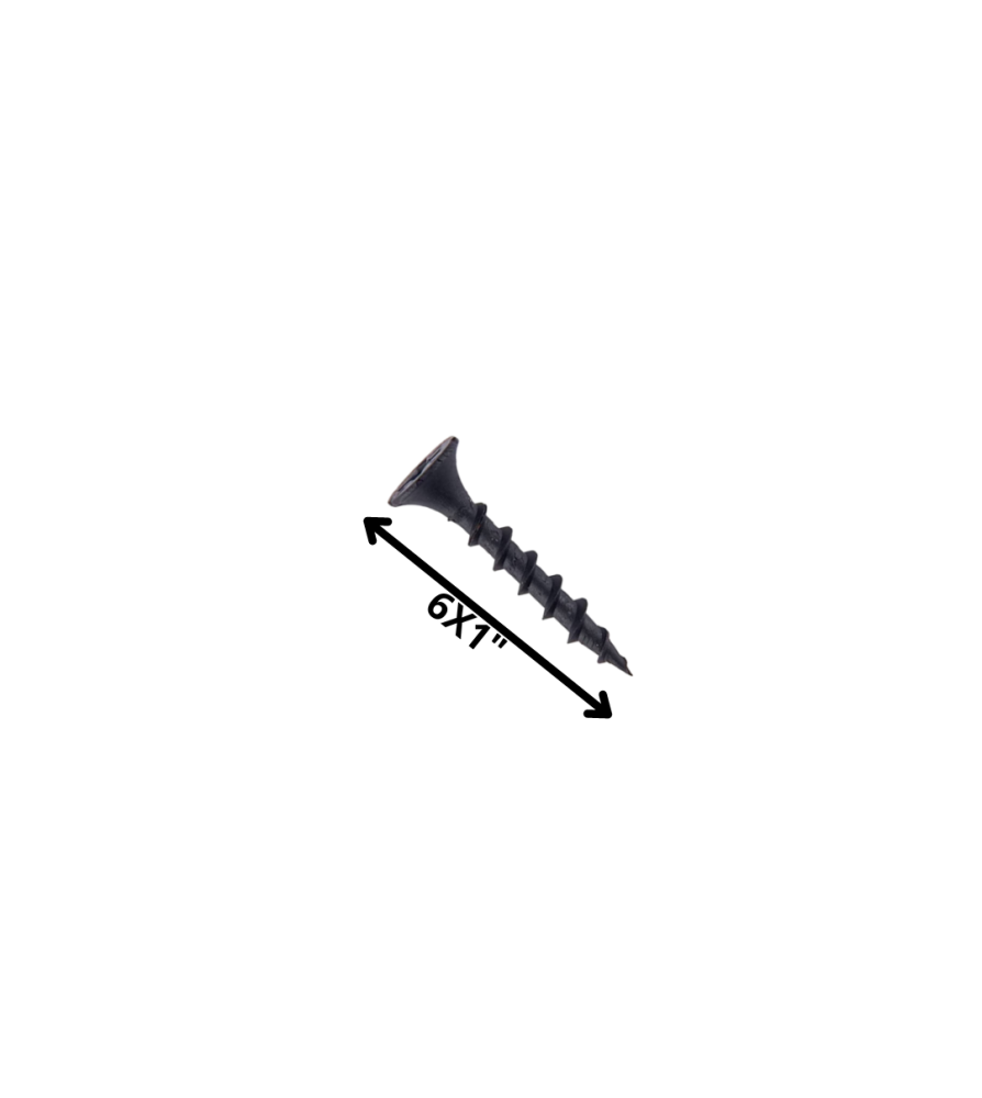 Tornillo Volcanita Trompeta H/cte 1 X 6 Negro